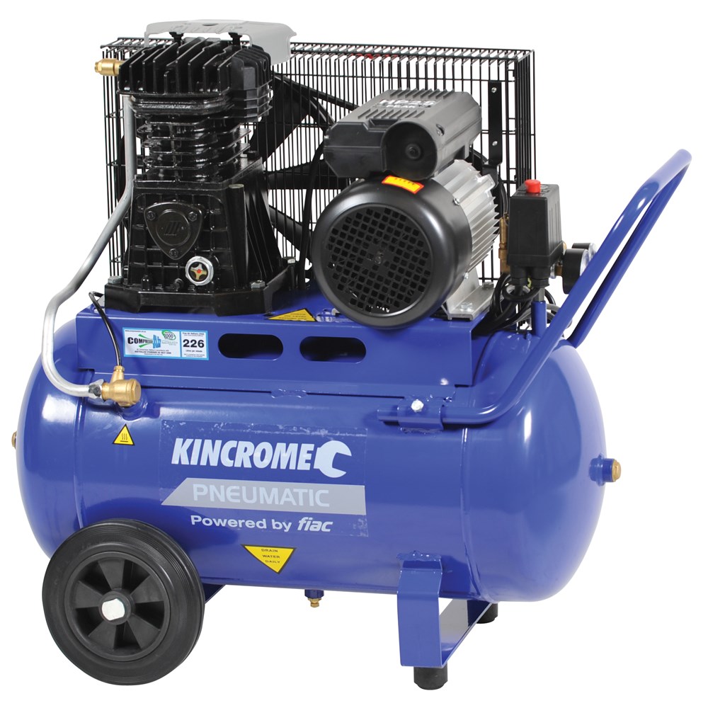 KINCROME AIR COMPRESSOR 2.5HP 50 LITRE BELT DRIVE